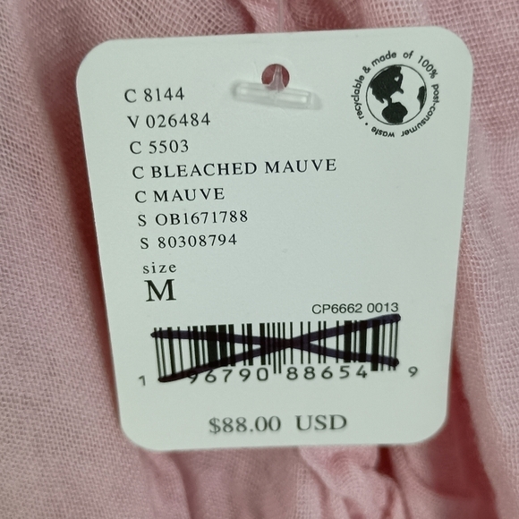 NWT Free People Adler Tunic dress in Bleached Mauve  Medium - Picture 7 of 9